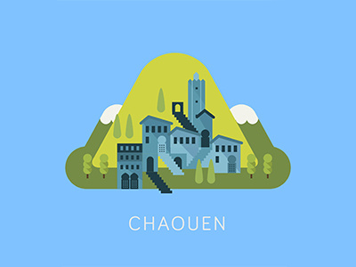Sin T Tulo 8 chefchaouen design illustrations ilustracion monumental turism
