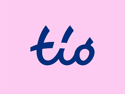 logotype "tio" letters line logo type