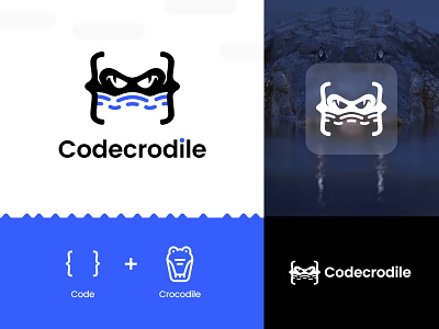 Codecrodile branding c code crocodile design graphic design illustration logo software ui