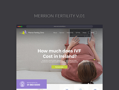 Merrion Fertility Clinic - Web Design design web web design webdesign