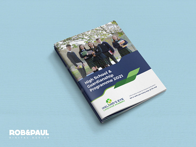 Ireland's Eye Language Academy brochure design graphic design print