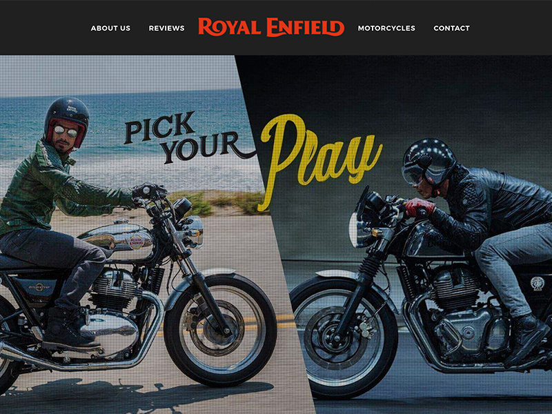 Royal Enfield Ireland - Web Design web design