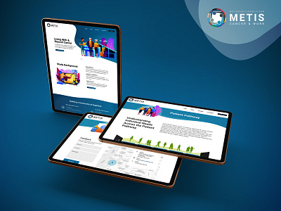 Metis - Cancer & Work branding logo web design