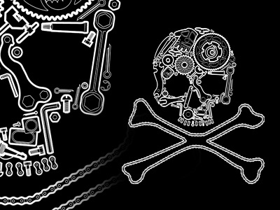 Pirate cyclist t-shirt design design outline pirate skull t shirt