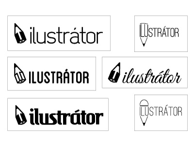 Ilustrátor logo logo pencil vector