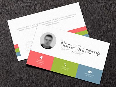Minimalistic Business Card business card design flat minimalistic template