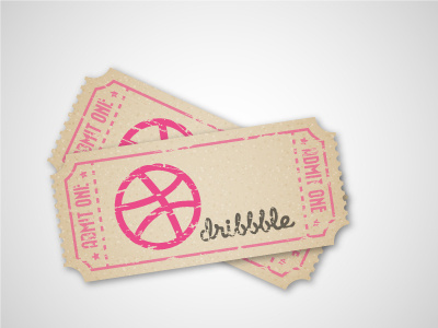Dribbble Invite dribbble invite ticket