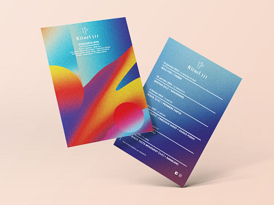 Identity Rituel111 artworks branding color concert design edition gradiant illustration music typography