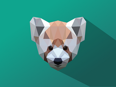 Low Poly Red Panda