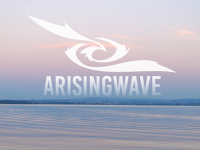 Arisingwave Branding beach branding design logo surf wave