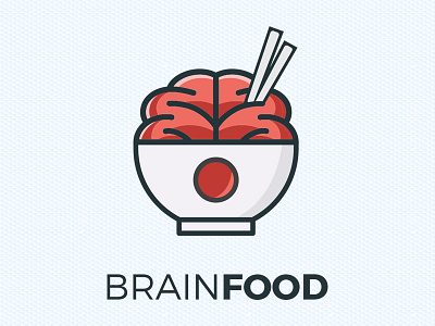 Brain Food graphic design illustrator logotype