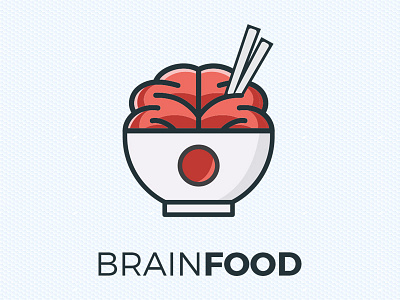 Brain Food graphic design illustrator logotype