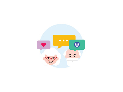Icon Design - Socialising care design icon icon design social socialising talking