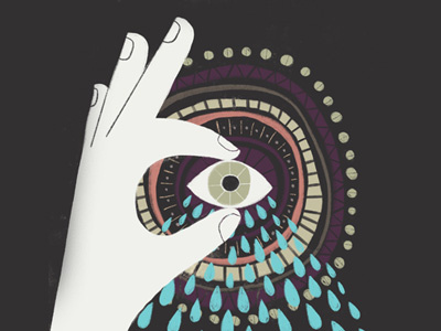 Refresh drawing eye hand illustration procreate refresh squeeze