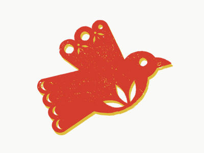 Vintage Shop Logo bird crow illustration logo mexico red