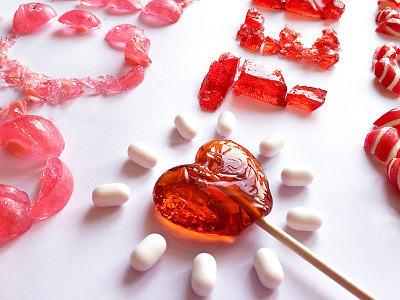 Candy love food lettering typography