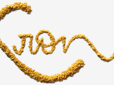 Cornflakes food lettering typography