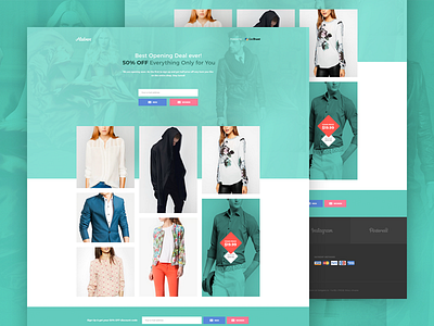 Pre-Launch clothes fashion landing launch menswear pre shop shopping subscribe ui ux web