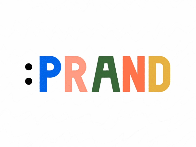 PRAND logo animation 2d animation abstract design logo morse motion design prand primitives shape animation