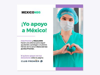 Facebook and Instagram Feed Post advertisement covid cubrebocas design doctor dribble face mask facebook ad instagram mask mexico nurse pandemic photoshop