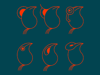 Eyebird icon illustration vector art