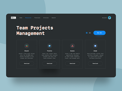 Dev. Projects Management design desktop development management ui ux web webdesign website