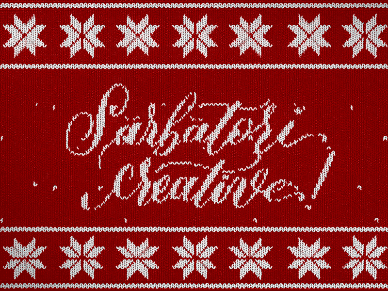 Happy Holidays! after effects christmas hand lettering holidays knitted motion design motion graphics snow animation