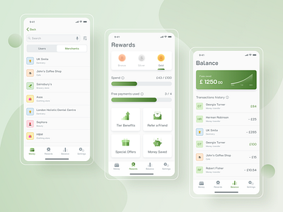 Mobile banking app concept