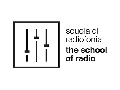 The School of Radio Logo branding design icon illustration logo vector
