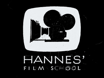 Logo for Hannes’ Film School caps hand lettering illustration ipad logo procreate app sans serif