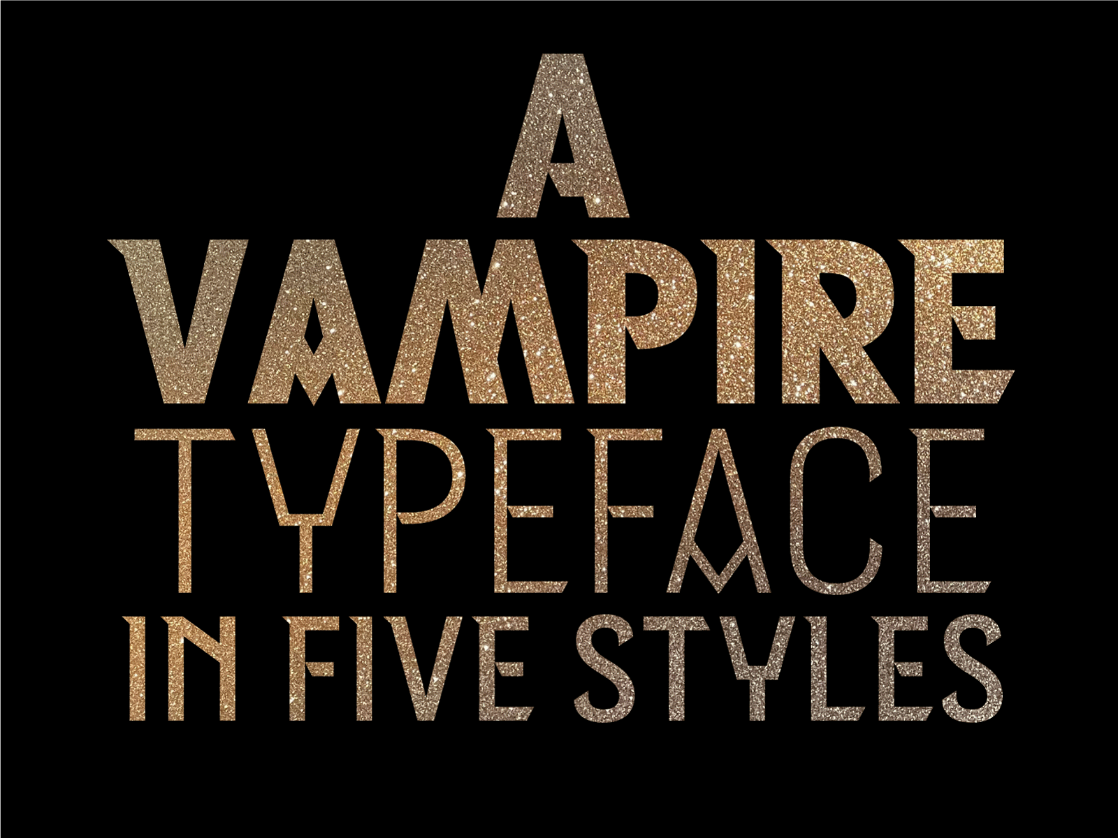 Immortal Gothic LK Sans and Serif amc custom type design font glyph interview with the vampire serif type design typeface typeface design
