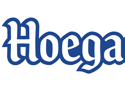 Hoegaarden Logo beer custom type design font glyph logo type design typeface typeface design