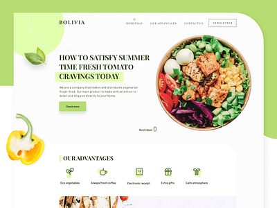 Bolivia - Food / Style Exploration design ui ux web