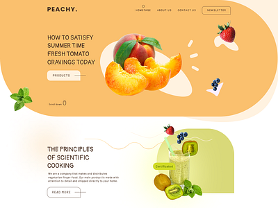 Peachy design desktop ui ux web