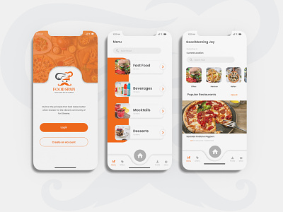 Food span UI Concept application design food foodie graphic design interface span ui ui concepts ui ux