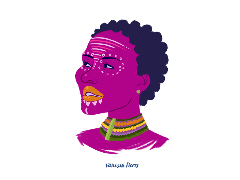 Nakia animation black panther digital art fan art gif lupita nyongo