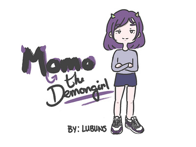 "Momo the Demongirl" - a web series by Lubuns comic illustration webseries