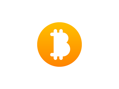 Bitcoin Symbol bitcoin e ee golden logo minimal orange ratio sign symbol wallet