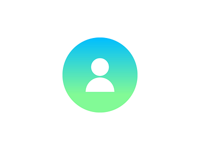 User icon blue e ee golden green icon minimal ratio sign symbol user