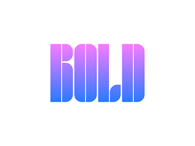 Bold bold e ee font gradient type