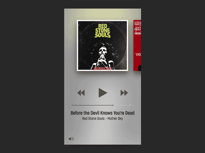 Music App Interaction mobile music app music ux ui prototype animation