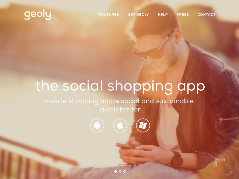 Geoly Website Concept