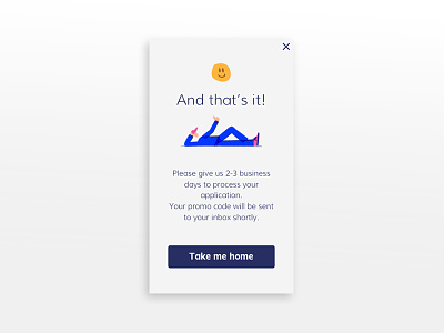 Happy Confirmation page branding character illustration smile ui ux