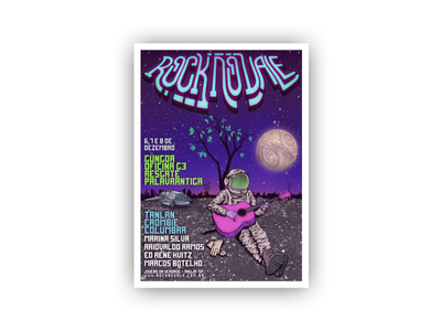 Rock No Vale 2013 astronault cyberpunk illustration lollapalooza music festival poster posters rock vector art
