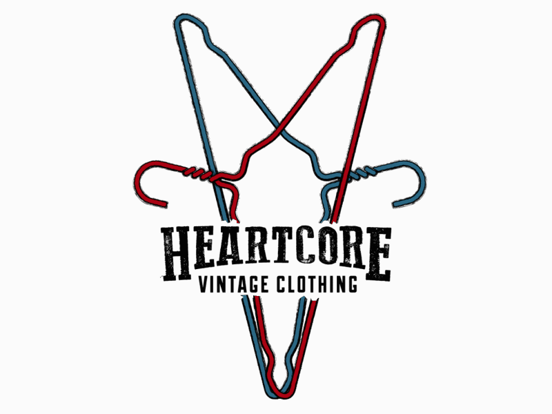 Heartcore animation branding design gif animated illustration logo shop store vintage