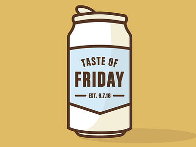 Friday beer bottle beer branding beer can beer design illustration