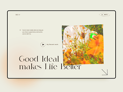 Web Design Concept - Sunshine