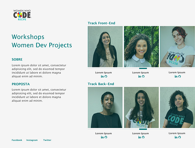 Bootcamp Community Members backend community developer frontend development projects web web design website women empowerment women who code womendevprojects womens wwcode recife