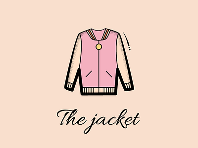 The jacket design icon pink