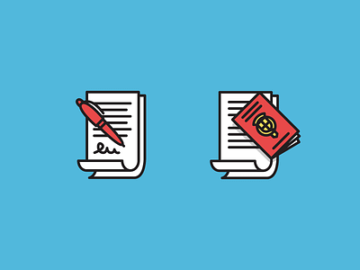 Get those documents in order documents flat icon illustration vector